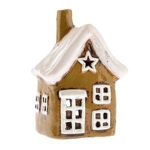 Keramický svietnik na sviečku Domček, 14 cm, 14 cm vyobraziť