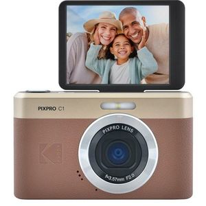 KODAK C1 Pixpro kompaktný fotoaparát, hnedá vyobraziť
