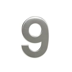 Nerezové číslo 9 2D ploché RN.95L.9.N vyobraziť