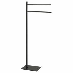 GEDY 113114 Artu stojan s držiakom uterákov, hranatý, čierna mat vyobraziť