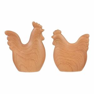Veľkonočná dekorácia Sliepky a kohút, 12 x 3 x 14 cm, set 2 ks, polyresin vyobraziť