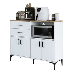 Skriňa Jeby Walnut and White vyobraziť