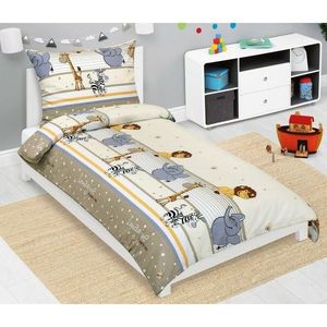 Bellatex Detské krepové obliečky Safari béžová, 140 x 200, 70 x 90 cm vyobraziť