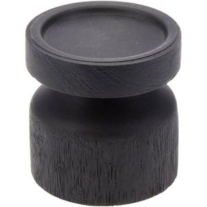 Svietnik z mangového dreva Thabo, 10 x 10 cm, čierna vyobraziť