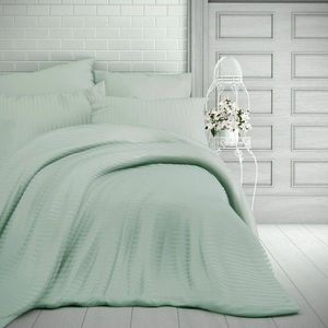 Kvalitex Saténové obliečky Stripe olivová, 240 x 200 cm, 2 ks 70 x 90 cm vyobraziť