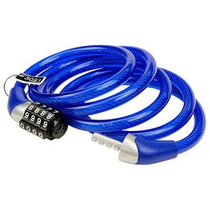 Oceľový lankový kódový zámok RL.3771.8x1200.MOD modrá, 120 cm vyobraziť