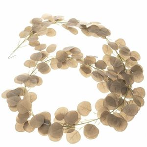 Umelá girlanda Eukalyptus béžová, 200 cm vyobraziť