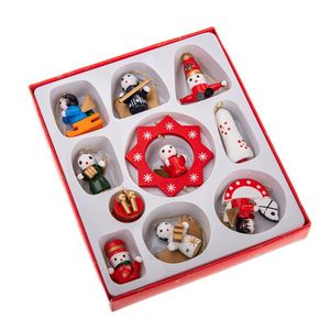 Drevené vianočné ozdoby Mix I, SET 10 KS vyobraziť