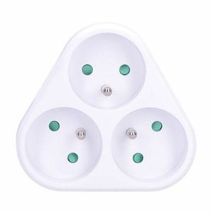 Solight rozbočka, 3x 10A, trojuholník, biela (P94) vyobraziť