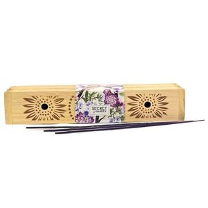 Arome Secret garden drevená krabička s vonnými tyčinkami Purple Haze, 10 tyčiniek vyobraziť