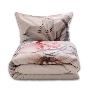 Obliečky zo zmesi bavlny a ľanu Ľalia, 220 x 200 cm, 2 ks 70 x 80 cm vyobraziť