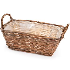 Prútený floristický kôš hnedá, 32 x 17 x 13 cm vyobraziť