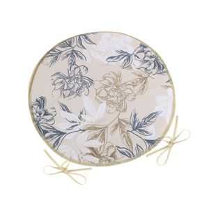 Bellatex Sedák DITA okrúhly hladký Kvet sivobéžová, 40 cm vyobraziť