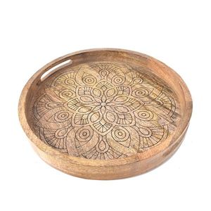 InDecor Podnos z mangového dreva Mandala, 38 x 4, 5 cm vyobraziť