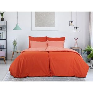 B.E.S. Petrovice Bavlnené obliečky Double face tehlová/hrdzavá vyobraziť