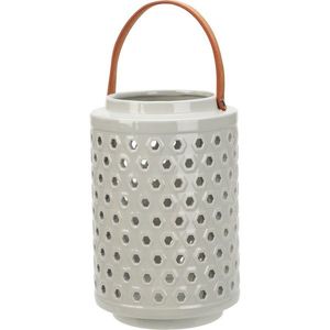 Dekoračný lampáš Bruggy, sivá, 15, 8 x 24, 3 cm, dolomit vyobraziť