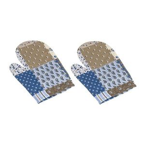 Bellatex Kuchynská chňapka Patchwork modrá, 28 x18 cm, 2 ks vyobraziť