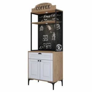 Skriňa Jehy Walnut and White vyobraziť