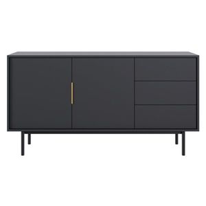 Komoda VIVALA 2D3S, čierna vyobraziť
