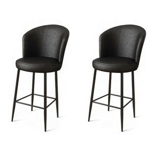 Súprava barových stoličiek Uras Black, 2 ks, 2 ks vyobraziť
