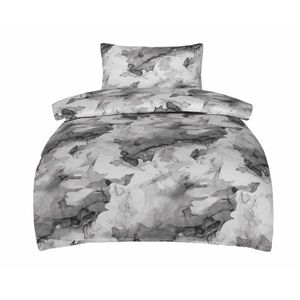 Satinové povlečení Deluxe Minerals šedý, 140 x 200cm, 70 x 90 cm vyobraziť
