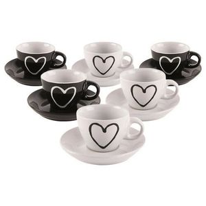 Orion Hrnček ker.+podšálka 0, 09 l HEART ASS vyobraziť