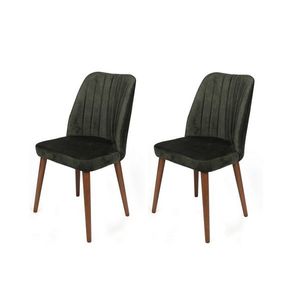 Súprava jedálenských stoličiek Alfa Khaki and Walnut, 2 ks vyobraziť