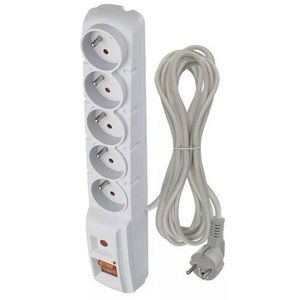 Emos P53876 5 zásuviek 5m prepäťová ochrana vyobraziť