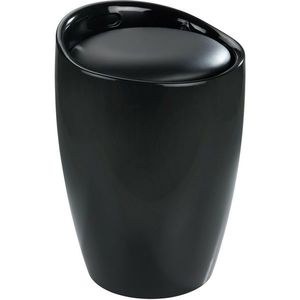 Wenko Kúpeľňová stolička s priestorom na bielizeň Candy 20 l, čierna vyobraziť