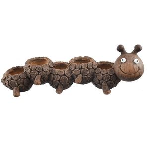 InDecor Keramický obal na kvetináče húsenica Rona, 64 x 18 x 21 cm vyobraziť