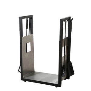 Krbový kôš na drevo s náradím, 42 x 62 x 25 cm vyobraziť