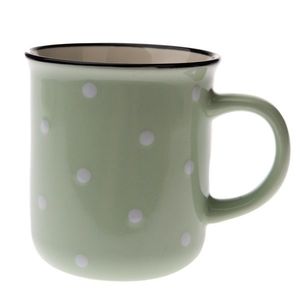 Keramický hrnček Bodka 350 ml, zelená vyobraziť