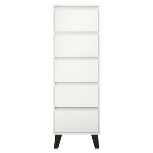 Komoda BOGAN 5S40, biela vyobraziť