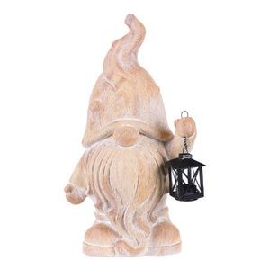 Záhradná dekorácia Trpaslík s lampášom, MgO keramika, 28 x 20 x 51 cm vyobraziť