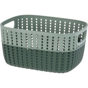 Plastový košík Duo, zelená, 23, 5 x 17, 5 x 11, 5 cm vyobraziť