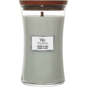 WoodWick Vonná sviečka váza veľká Lavender & Cedar, 609 g vyobraziť