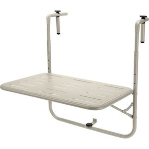 Sklápací balkónový stolík, 60 x 43 x 70 cm, béžová vyobraziť