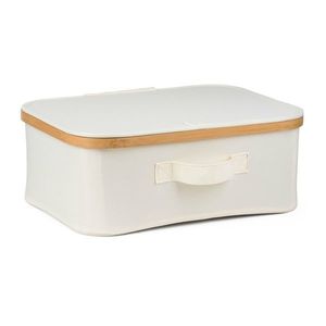 Úložný box G21 40 x 30 x 15 cm, bambusový s vekom, béžový vyobraziť