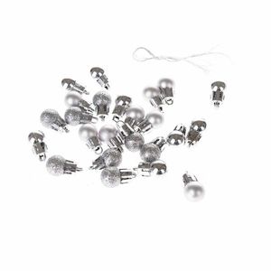 Sada vianočných mini ozdôb 24 ks, strieborná​, pr. 1, 5 cm vyobraziť