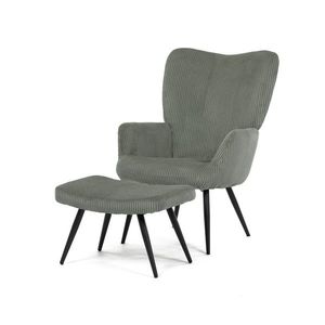 Relaxačné kreslo s podnožkou L7285 GRN6, zelené vyobraziť