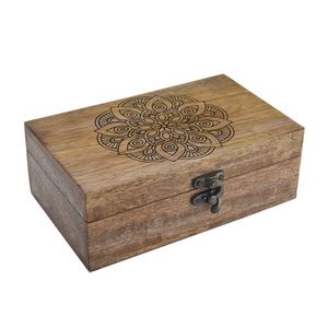 InDecor Box z mangového dreva Mandala, 26, 5 x 19 x 10, 5 cm, L vyobraziť
