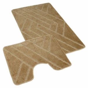 Kvalitex Súprava kúpeľňových predložiek Parkety béžová, 60 x 100 cm, 60 x 50 cm vyobraziť