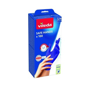 Vileda Safe Hands rukavice S/M 100 ks, S / M vyobraziť