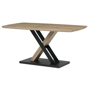 Jedálenský stôl X 165 x 80 cm, dub San Remo vyobraziť