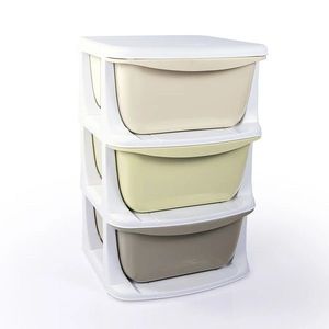 Dolu Detský plastový regál s 3 zásuvkami, 36, 5 x 58, 5 x 38 cm vyobraziť