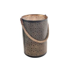 In Decor Kovový svietnik Dot čierna, 20 x 20 x 30 cm, M vyobraziť