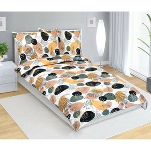 Bellatex Bavlnené obliečky Oblázek horčicová, 140x 220 cm, 70 x 90 cm, 140 x 220 cm, 70 x 90 cm vyobraziť