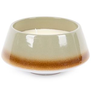 Vonná sviečka Svieža bavlna, keramika zelená, 15 x 7, 5 cm vyobraziť