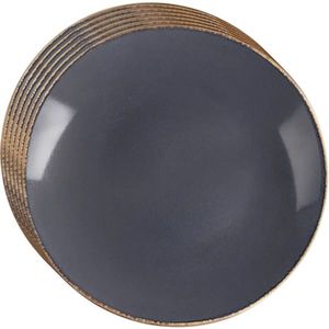 Orion Súprava keramických dezertných tanierov Glaze sivá 20, 5 cm, 6 ks vyobraziť