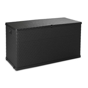 Záhradný úložný box Rattan, tmavosivá vyobraziť